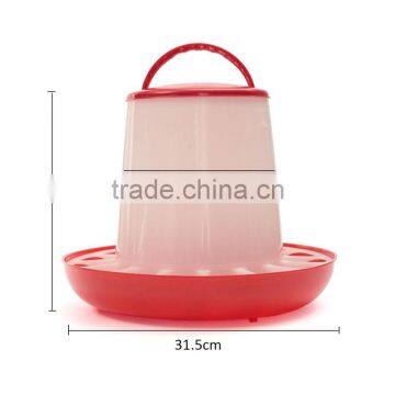 Best Promotion Red+White 6kg Chicken Chicks Hen Feeder And 6 Liter Poultry Drinker Waterer Plastic photo-4
