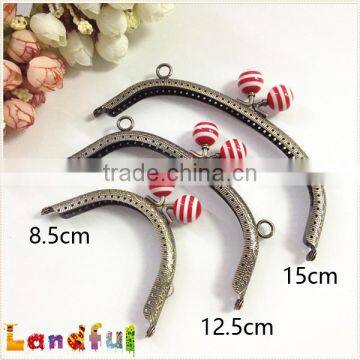 Antique Bronze Yummy Gumball Candy Head DIY Bag Frame Coin Purse Frame photo-5