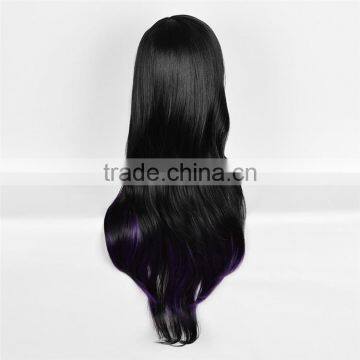 Factory Direct Sale Synthetic Wig Cosplay Very Long Black Hair Wig