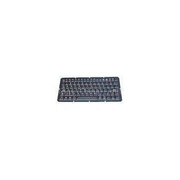 IP65 dynamic sealed & ruggedized silicone industrial backlight pc keyboard with function keys, milit