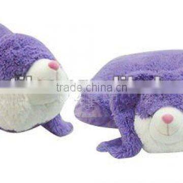 purple animal cushion pillow