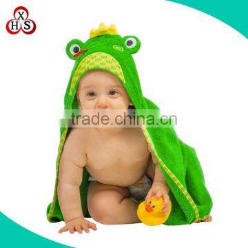 Wholesale baby animal towel with hood frog baby towel