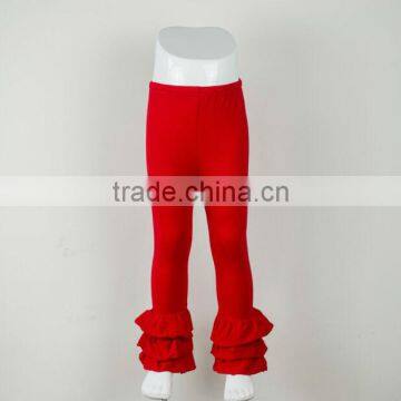 Girls Ruffle pants Summer Children Comfortable Cotton capris Kids Candy Color Solid Toddler leggings 0-12T Girls Pants