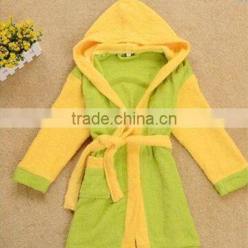 100 cotton high-end eco-friendly hooded baby bathrobe