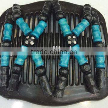 2015 Hot Selling XP-CM-1006 Butterfly Elastic Beaded Magic Hair Comb Costume Twins Hair Comb Sets Factory Price photo-4