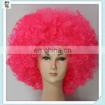 Cheap Colors Synthetic Party Sports Fan Big Curly Afro Wigs HPC-0014