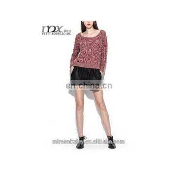 2014 spring contrust color europe&america women sweater