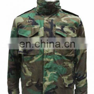 2017 Hot selling men American Camouflage woodland winter men jacket for winter for army