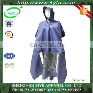 Low price PVC coated waterproof rain coat
