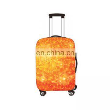 Justop fashion elasticity polyester hot sale luggage cover with printing