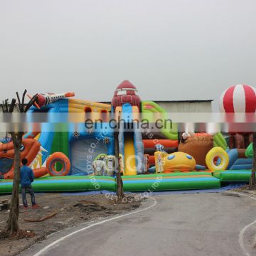 rocket inflatable fun city with good quality and best price