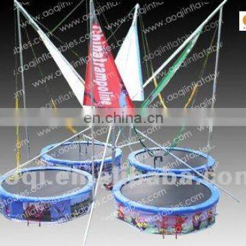 AOQI great attraction competitive price hot sale bungee trampoline for sale