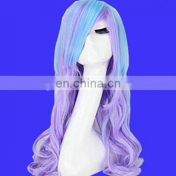 Factory direct sell Custom fashion cheap synthetic cosplay wigs with free Random Sample