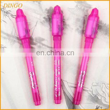 Twist open ballpoint pen with LED lighter Cheap plastic material LED lighting ballpoint pens for promotional gifts