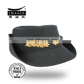 Chinese straw military bucket cap