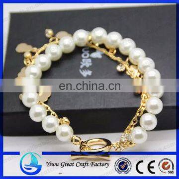 beads compound with alloy chain hand chain pendants bracelet hand made