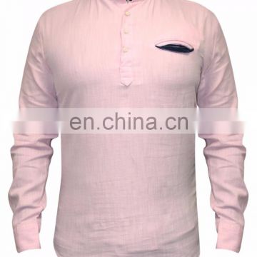 " Light Pink Casual Shirt "