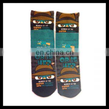 2014 new design custom digital print socks