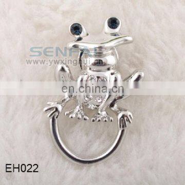 Fashion Big Eye Frog Glasses Holder Crystal Jewelry