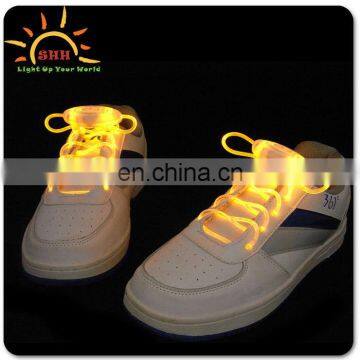 Shenzhen supplier LED shoelace/LED light up shoelace/Flashing LED night light shoelace