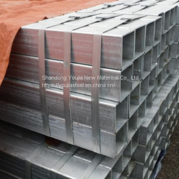 19x19 pre galvanized square pipe, galvanised steel rectangle pipe, gi square tube