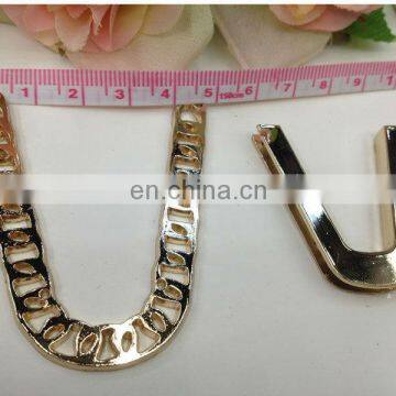 hot sell U model metal garment accessories sew on neckband