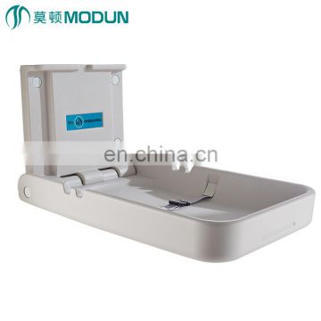 EN12221 commercial anti-bacterial HDPE fold baby infant  diaper unit changing table  vertical portable baby changing  station