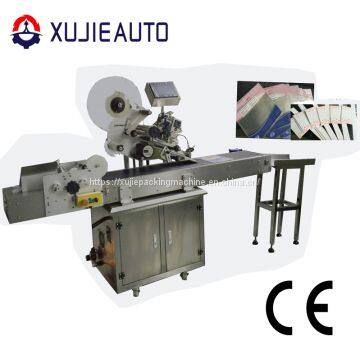 automatic card adhesive sticker flat surface pagination labeling machine