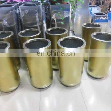 Decoration gold garden planter stainless steel flower pot