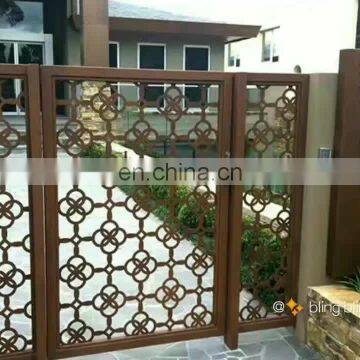 Alibaba New Design Laser Cut Used Metal Security Screen Doors