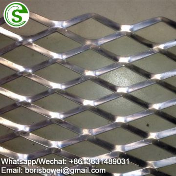 Small hole durable expanded aluminum mesh for curtain wall