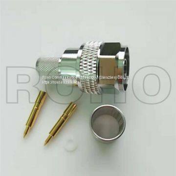 RF Coaxial Male Clamp N Connector for Rg58 Cable