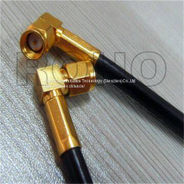 Custom SMP Female Connector Right Angle RF Cable Assembly