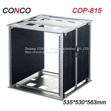 SMT PCB Storage Holder, CONCO New Type Antistatic Belt Adjustment SMT ESD Pcb Magazine Rack photo-2