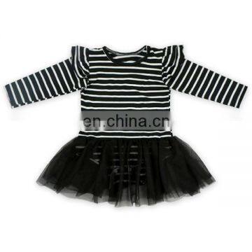 Flutter Sleeve Girls Baby Romper Dress Long Sleeve Bodysuit