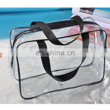 Wholesale Clear PVC Toiletry Bag Set 3 Pcs Gift Cheap Transparent Cosmetic Bag photo-3