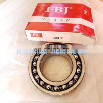 Online Sale Size 90x160x40 Double Rows 2218 2218K C3 Self Aligning Ball Bearing Japan Fbj Bearing Price photo-2