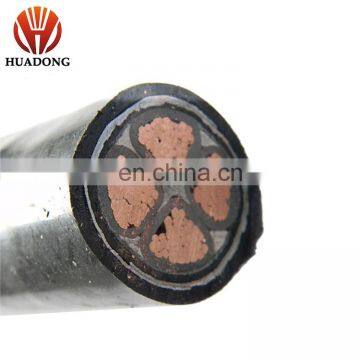 Huadong cable low Voltage 600/1000v 4 core 25mm2 Cu / Al low voltage power cable with prices