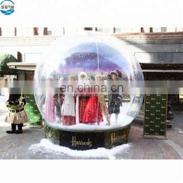 Factory high-quality customized  halloween decoration giant inflatable human snow globe 4mDia for sale