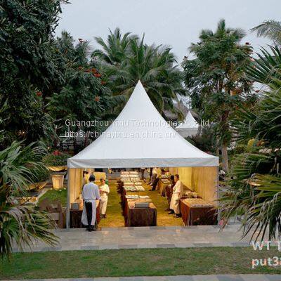 Aluminum Frame Double PVC Coated Textile Colver and Sidewalls Pagoda Tent Used for Outside Events photo-4