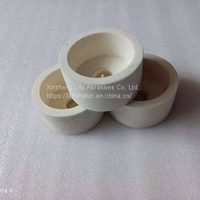 Good sharpness ceramic bond cup type knife white corundum grinding wheel