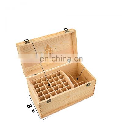 Hot sale unfinished wooden essential oil storage box