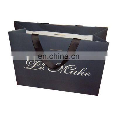 Custom print shopping paperbag luxury paper gift bag with your own logo