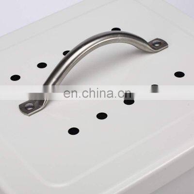 6.2 Liters Kitchen Trash Can With Lid Cat Food Storage Tank Metal Kitchen Compost Bin photo-5