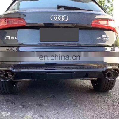 High Quality Diffuser For Ordinary Audi Q5 Change to SQ5 Style Shining Star Rear Diffuser 2018-2020 photo-4