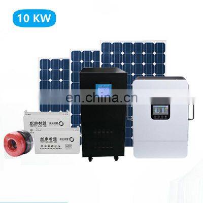 china wholesale cheap price all in one complete 10KW off grid solar power panel system all ip65 solar energy systems for home