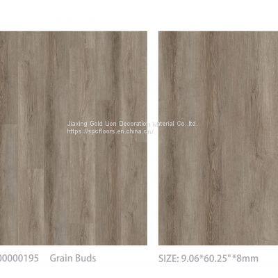 SPC vinyl flooring B195 Grain Buds