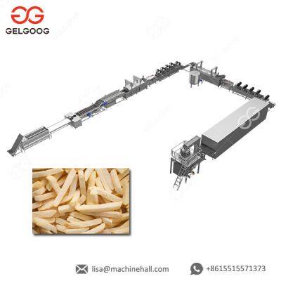 Planta de processamento de batatas fritas Linha de produção de batatas chips Linha de produção de batatas fritas congeladas Fornecedor