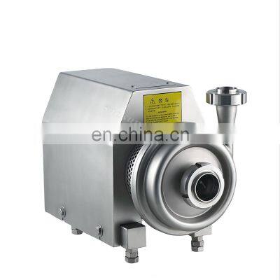 SS304 SS316L food grade liquid beverage dairy transfer sanitary self priming centrifugal pump for milk