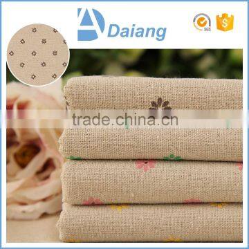 Factory cotton polyester floral printed satin fabric linen bedding for garments